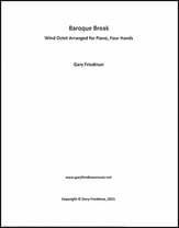 Baroque Break Wind Octet Arranged for Piano, Four Hands piano sheet music cover